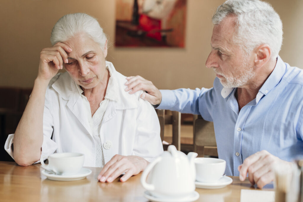 Senior-friendly visual representing coping with loss seniors.