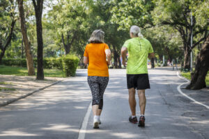 Senior-friendly visual representing walking program seniors.