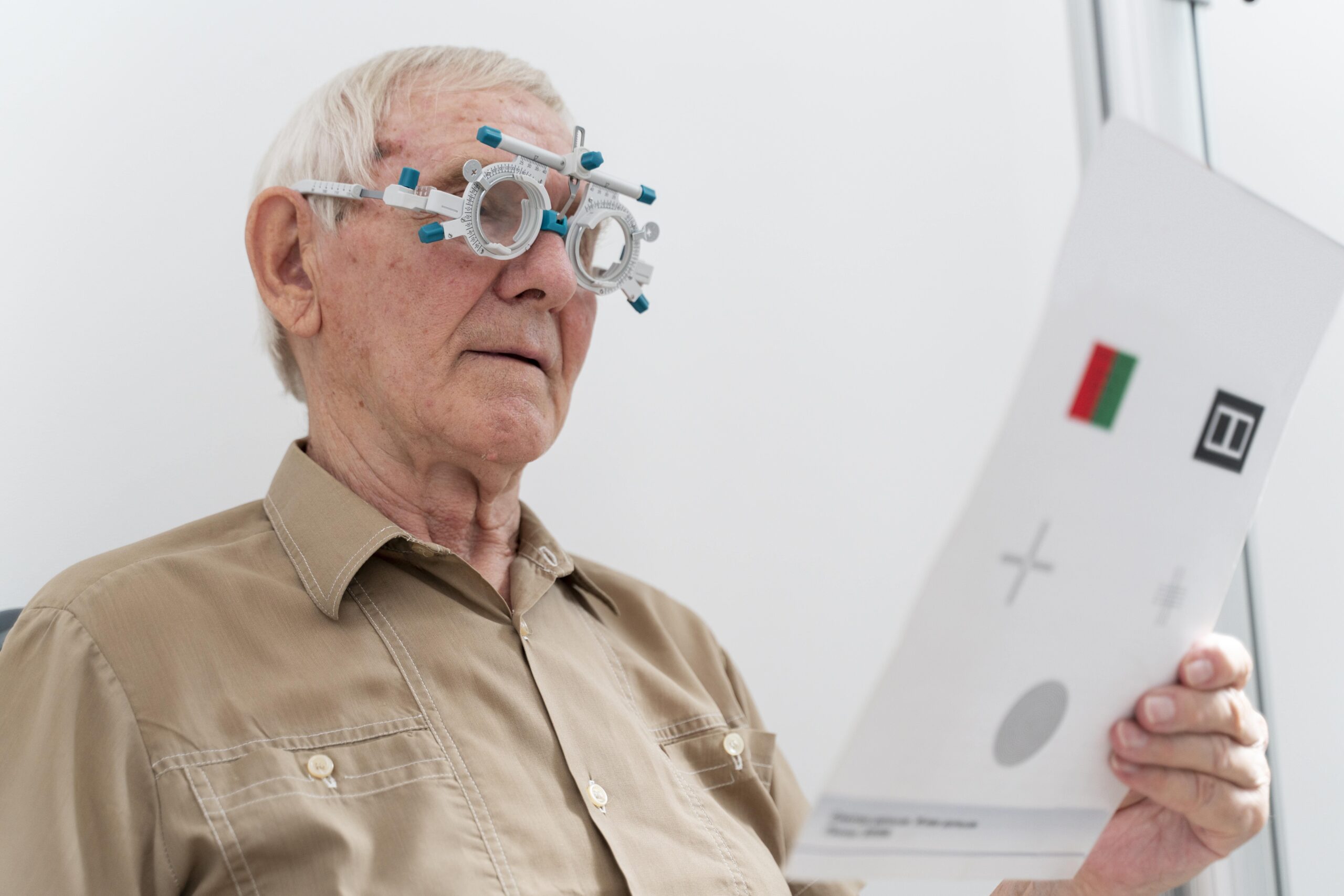 Senior-friendly visual representing eye exercises seniors.